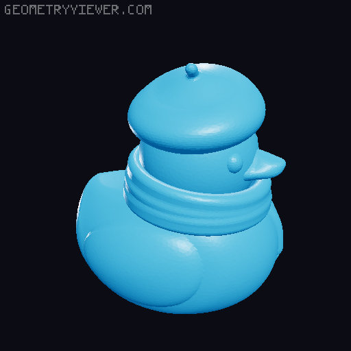 Floating Plastic Ducks 3D model thumbnail