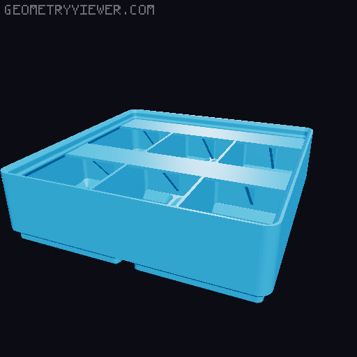 Gridfinity Ultra Light Bins - Divider Label Edition 3D model thumbnail