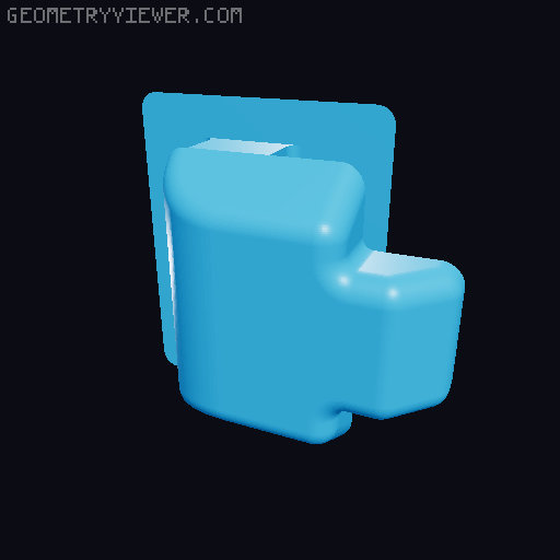 Fully Printable Swiveling, Locking Caster 3D model thumbnail