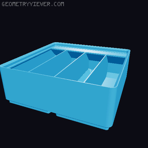 Gridfinity Bin Generator 3D model thumbnail