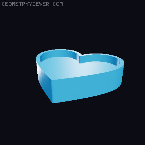 Finger and Heart Cookie Cutter STL Set | K-Pop Inspired Heart Fondant Cutter | 3D Printable 3D model thumbnail