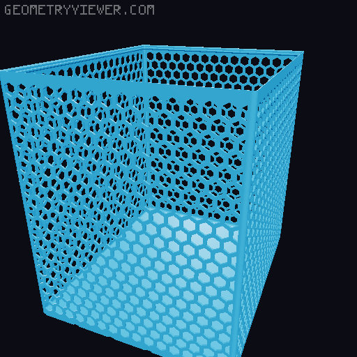 Gridfinity Hex Bins all sizes 3D model thumbnail