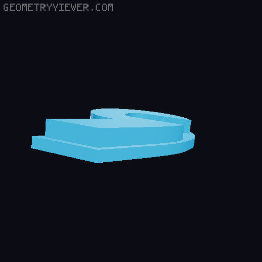 Retro Style Desk Clock 3D model thumbnail