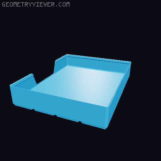 Gridfinity wall cutout collection 3D model thumbnail