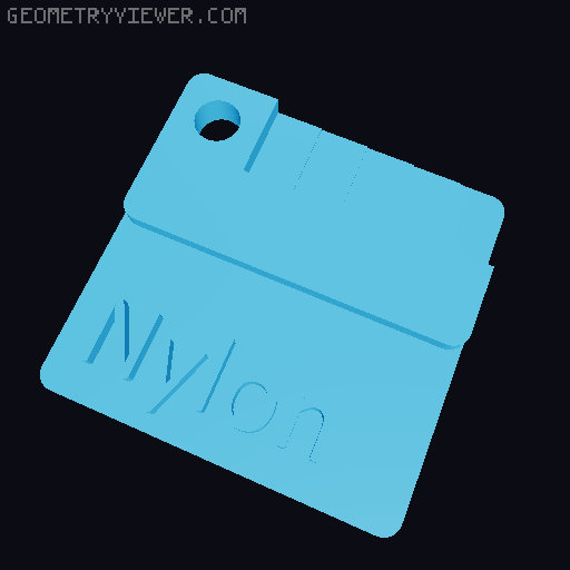 Material Swatch with Mounting Brackets 3D model thumbnail