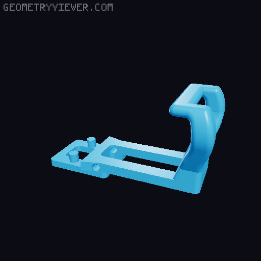 Phone Holder. The remix of the ingenious design by Abdel Darwish. 3D model thumbnail