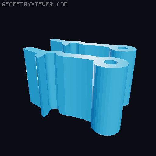 Krabička pro Forstnerovy vrtáky Parkside (Box for Parkside Forstner drills) 3D model thumbnail