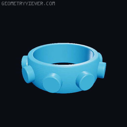 The Brick Ring of Creativity 3D model thumbnail