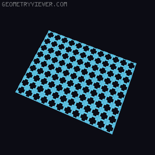 Thin Gridfinity Magnet Base - up to 12x12 3D model thumbnail