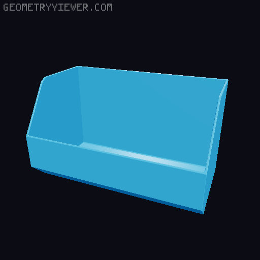 SKADIS Storage Bin - Bigger, better 3D model thumbnail