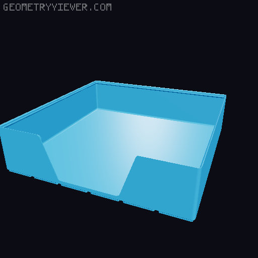 Gridfinity wall cutout collection 3D model thumbnail