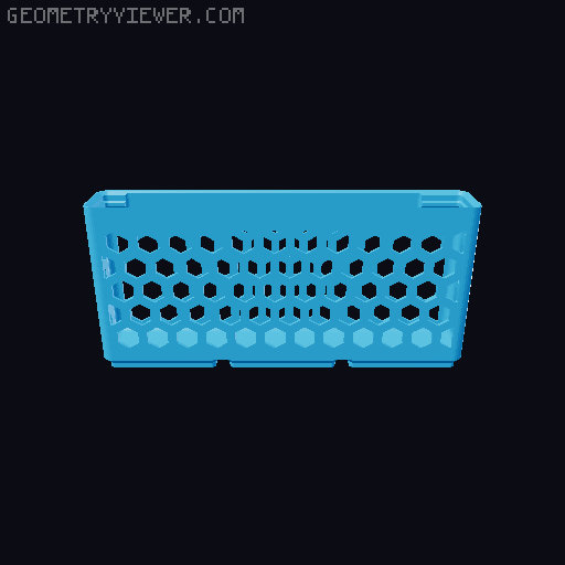 Gridfinity Hex Bins all sizes 3D model thumbnail