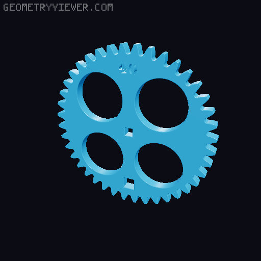 Set d'engregages - gear set 3D model thumbnail