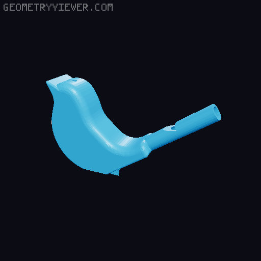 bird whistle delta & psi 3D model thumbnail