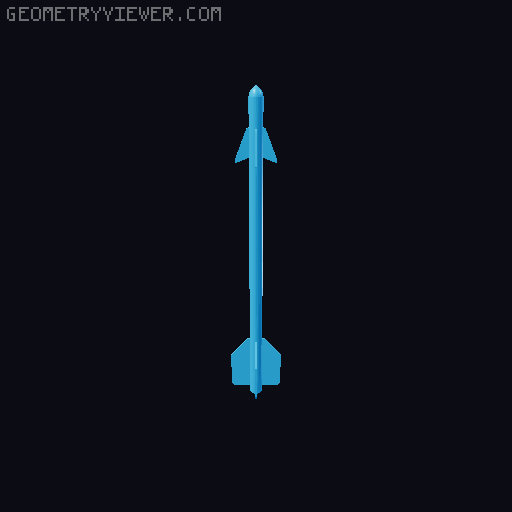 American Magic missile pack 3D model thumbnail