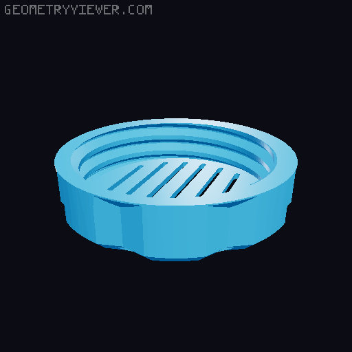 Desiccant (Silica Gel Bead) Container with Hygrometer - FAST PRINT 3D model thumbnail