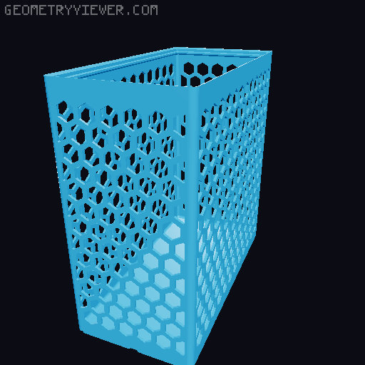 Gridfinity Hex Bins all sizes 3D model thumbnail