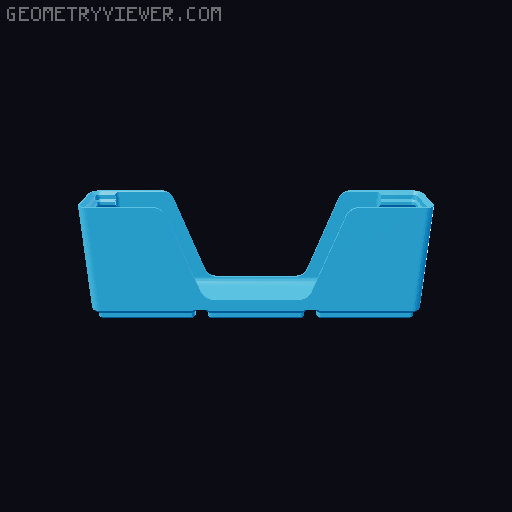 Gridfinity wall cutout collection 3D model thumbnail