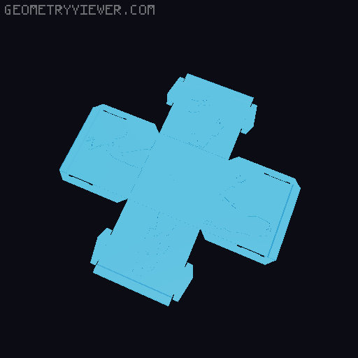 Swiftie Foldable Gift Box 3D model thumbnail