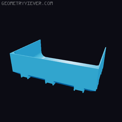 Modular Drawer Organizer Remix 3D model thumbnail