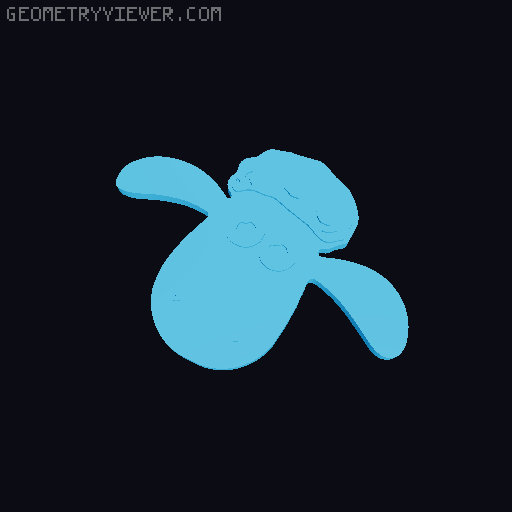 Shaun the toilet sheep remix 3D model thumbnail