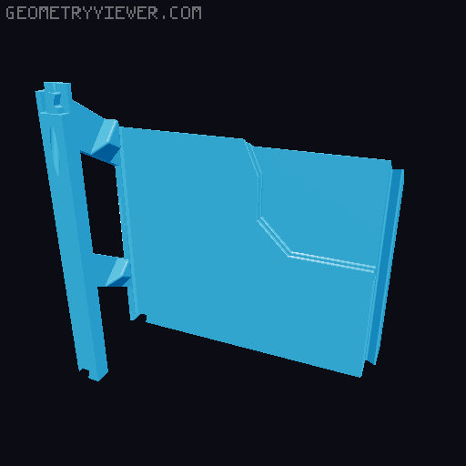 K2 Plus - CFS Riser, Ventilation, and Storage 3D model thumbnail