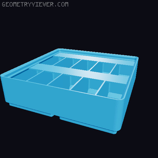 Gridfinity Ultra Light Bins - Divider Label Edition 3D model thumbnail