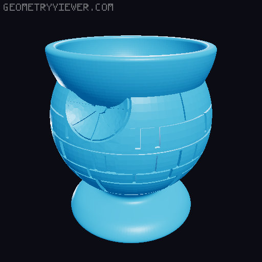 Star Wars Egg Cup Collection (Part 1) 3D model thumbnail