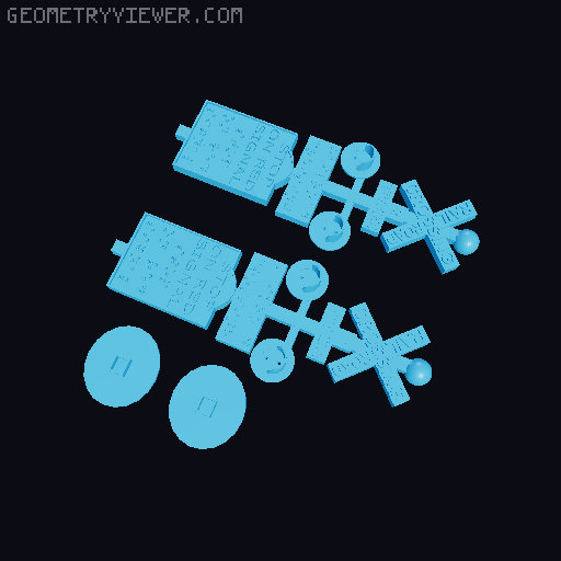 G SCALE RAILROAD CROSSING SIGNS WITH BRAILLE 3D model thumbnail