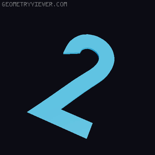 House Address Numbers 3D model thumbnail