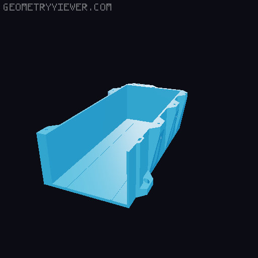Lack Enclosure Drawers for M3 fasteners 3D model thumbnail