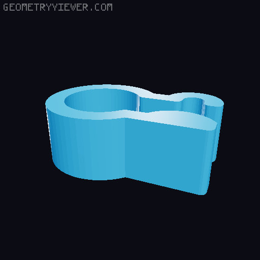 Filament clip 3D model thumbnail