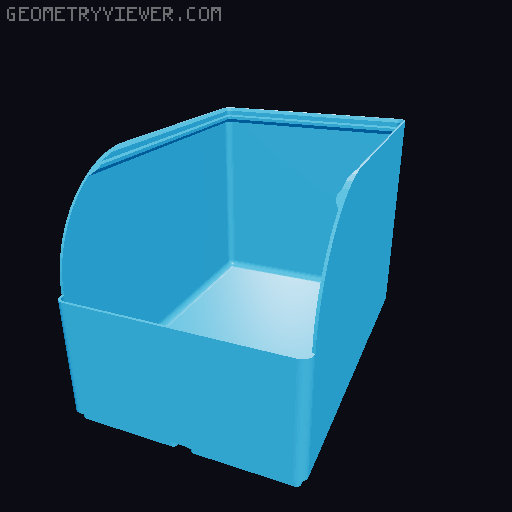 Gridfinity rouded bins collection all sizes 3D model thumbnail