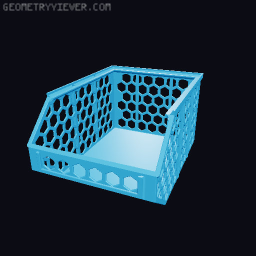 Stackable Baskets 3D model thumbnail
