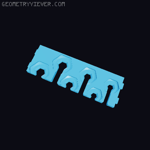 DDD Printable Wall Control System 3D model thumbnail