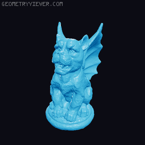 Gargoyle Fence Post Toppers 3D model thumbnail