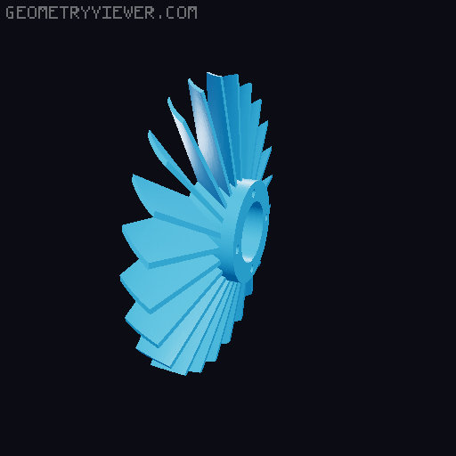 J57 turbojet Engine and stand 3D model thumbnail