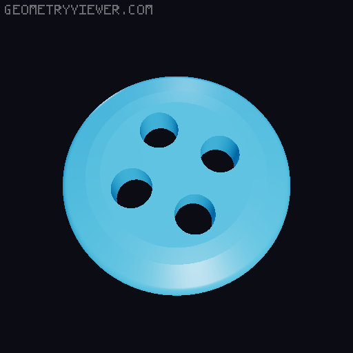 Sewing Buttons 3D model thumbnail