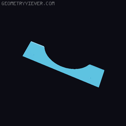 3D Idealised rotational landslide model 3D model thumbnail