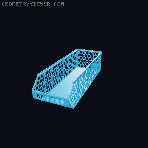 Stackable Baskets 3D model thumbnail
