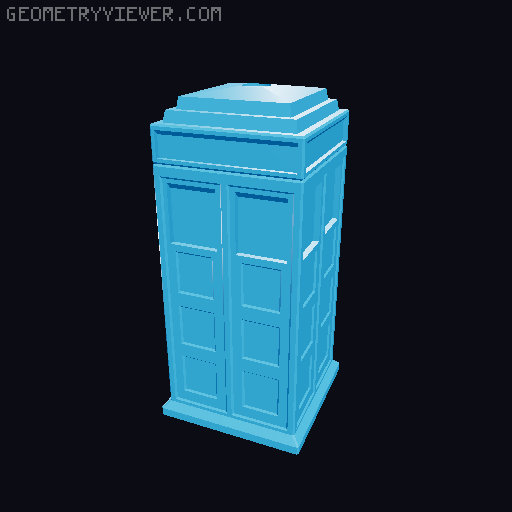 TARDIS Twisty Puzzle Easy Color 3D model thumbnail