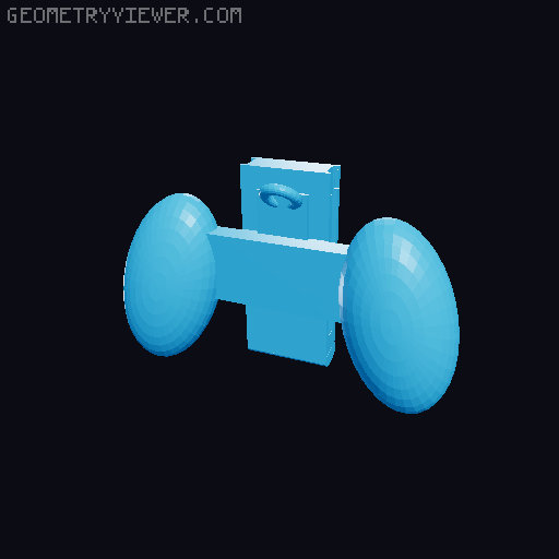 Replacement Nintendo switch grip 3D model thumbnail