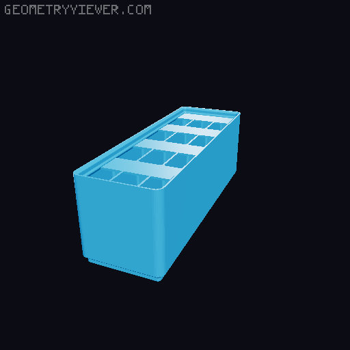 Gridfinity Ultra Light Bins - Divider Label Edition 3D model thumbnail