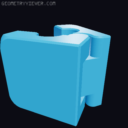 Magnetic Cable Clip Print In Place 3D model thumbnail