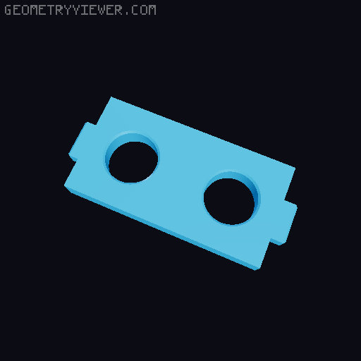 DDD Printable Wall Control System 3D model thumbnail