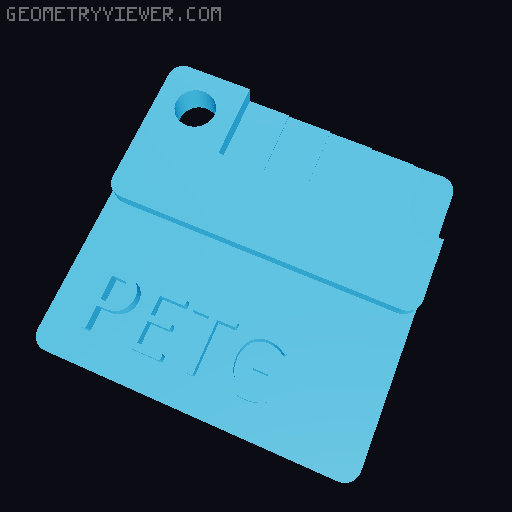 Material Swatch with Mounting Brackets 3D model thumbnail