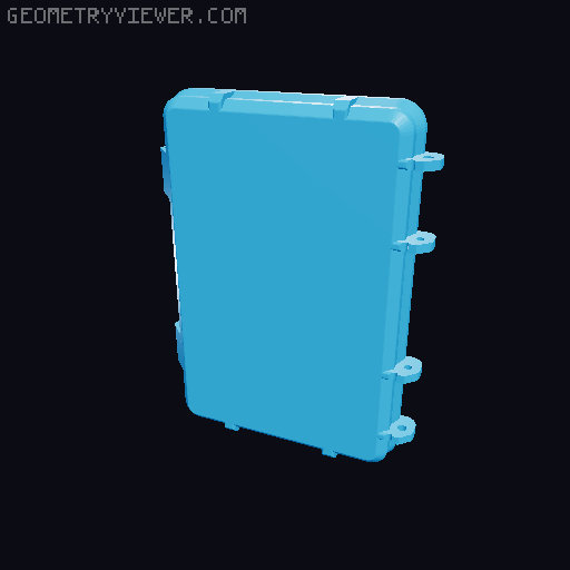Rugged Bitset Box for 75mm Bits 3D model thumbnail