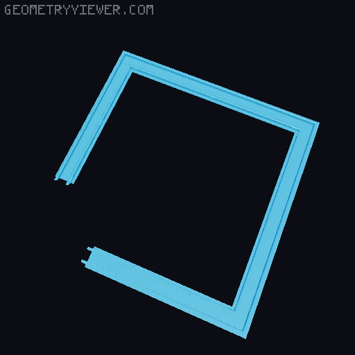 Infinity cube lamp (remix) 3D model thumbnail
