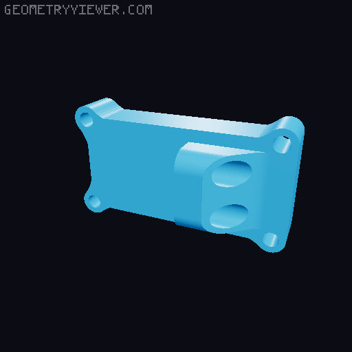 EXPLORER-MK1 3D PRINTED 1:10 RC CHASSIS 3D model thumbnail