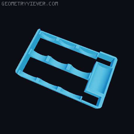 Rugged box for Einhell Impaxxo nut set and bit adapter 3D model thumbnail